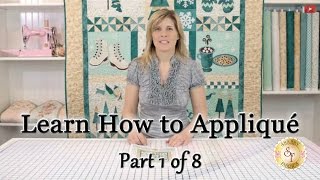 Learn How to Appliqué with Shabby Fabrics  Part 1 Defining Appliqué [upl. by Gayn741]