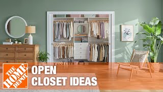 Open Closet Ideas  The Home Depot [upl. by Suivart466]