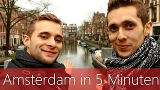 Amsterdam in 5 Minuten  Reiseführer  Die besten Sehenswürdigkeiten [upl. by Negroj]