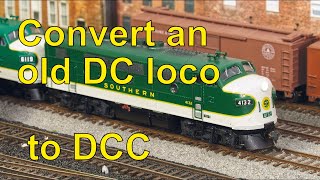 Convert an old DC loco to DCC 50 [upl. by Ysirhc]