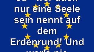 Europahymne Lyrics Video [upl. by Albertson]