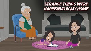 Strange Things Were Happening In My Home  Animated Stories In Hindi [upl. by Dibrin]