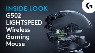 Inside Look G502 LIGHTSPEED Wireless Gaming Mouse [upl. by Lehsreh]