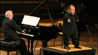 Thomas Quasthoff amp Daniel Barenboim performs Gute Nacht of Schuberts Winterreise [upl. by Sidras]