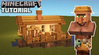 Minecraft  Fishermans House Tutorial Villager Houses [upl. by Nalro]