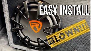 How To Install A Rockville Powered Subwoofer  EASY [upl. by Pournaras]