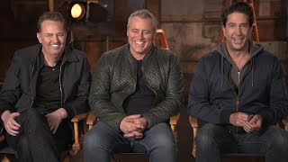 Friends REUNION Matthew Perry David Schwimmer and Matt LeBlanc Talk Nostalgia and HBO Max Special [upl. by Niwrud]