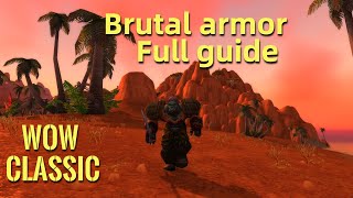 WoW ClassicFull guide for Warrior Brutal Armor questline [upl. by Mcarthur589]