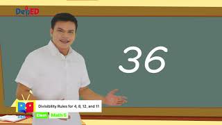 Grade 5 Math Q1 Ep3 Divisibility Rules for 4 8 12 and 11 [upl. by Tolkan]