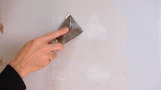 How to Fix Small Holes  Drywall Repair [upl. by Kinom]