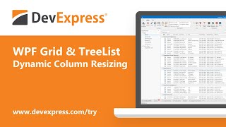 WPF Grid and TreeList Dynamic Column Resizing [upl. by Franciscka]