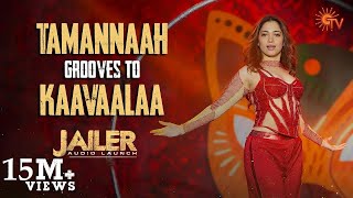 Tamannaahs Fiery Dance to Kaavaalaa  Jailer Audio Launch [upl. by Sarette]