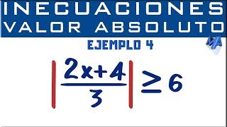 Inecuaciones con valor absoluto  Ejemplo 4 [upl. by Jacynth]