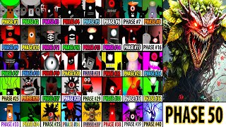 Incredibox Sprunki Mix All Phases Phase 10 VS Phase 20 VS Phase 30 VS Phase 40 VS Phase 50 [upl. by Euqirat508]