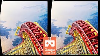 3D Roller Coasters S VR Videos 3D SBS Google Cardboard VR Experience VR Box Virtual Reality Video [upl. by Drews]