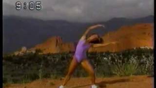 Denise Austin Light Purple One Piece Mountain Part12 [upl. by Zosi]