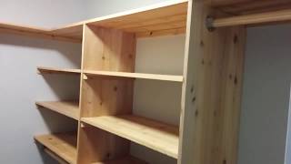 DIY Cedar Closet Shelving system  Part 1  Shelves [upl. by Ful]