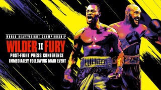 WILDER VS FURY II PostFight Press Conference [upl. by Adriene]