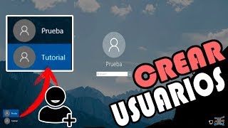 Como Crear un usuario en Windows 10 [upl. by Eibur]