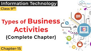 Types of Business Activities Class 9  Entrepreneurial Skills Class 9 IT 402  Entrepreneurship [upl. by Kalikow320]