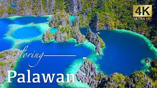 Palawan By Drone  El Nido amp Coron Philippines  4K Aerial Footage [upl. by Tyrus883]