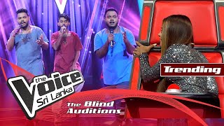 KasunPasindu amp Lakindu  Kampa Nowan Mahamaya මහාමායා  Blind Auditions  The Voice Sri Lanka [upl. by Ennaeiluj59]