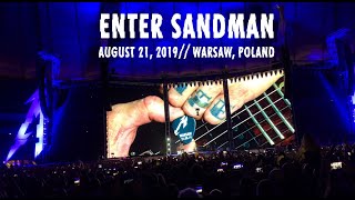 Metallica Enter Sandman Live in Warsaw 21082019 [upl. by Aissatsan]