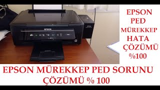 Epson Yazıcı Mürekkep Pedi Dolu Uyarısı Çözümü Ped Temizleme  100 [upl. by Mcnamee]