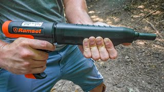 Powder Actuated Nail Gun For Self Defense [upl. by Sherar]