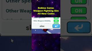 Roblox Weapon Fighting Simulator Codes 2025 [upl. by Paige496]