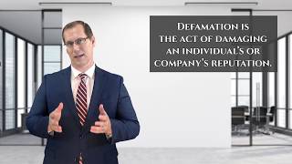 What is Defamation vs Libel vs Slander  Bloodworth Law [upl. by Trawets170]