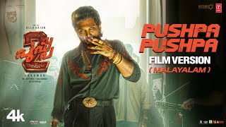 PUSHPA PUSHPA Malayalam Film Version  Pushpa 2 The Rule Allu Arjun  Sukumar  DSP [upl. by Nahgaem]