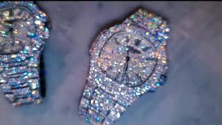 WOAH 300K PATEK PHILIPPE ICED OUT BUSSDOWN NAUTILUS 5711 VVS DIAMOND WATCH COLLECTION LAB MADE 11 [upl. by Radec]