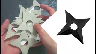 How to make Naruto Shuriken from Paper  DIY [upl. by Atnahsa]