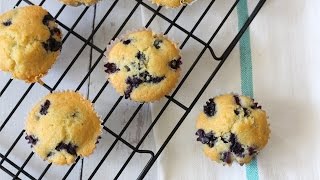 Easy and Moist Blueberry Muffin Recipe [upl. by Aiuqet168]