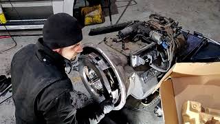 Eaton transmission and clutch removal [upl. by Sybilla]