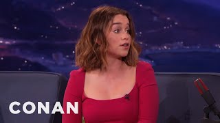 Emilia Clarke On Daenerys Many Titles  CONAN on TBS [upl. by Ttimme751]