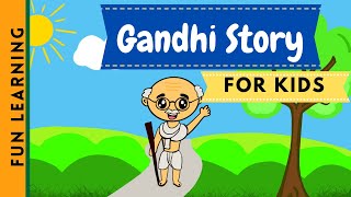 The life story of Mahatma Gandhi  Father of Nation  India  Kids Light Up [upl. by Ahsinej]