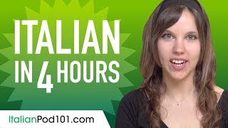 Learn Italian in 4 Hours  ALL the Italian Basics You Need [upl. by Yelrak497]