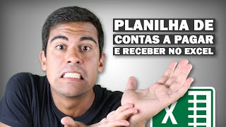 Planilha de CONTAS A PAGAR e RECEBER Excel Como fazer do ZERO [upl. by Seugirdor]