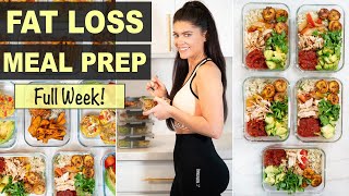 NEW SUPER EASY 1 WEEK MEAL PREP FOR WEIGHT LOSS  Healthy Recipes for Fat Loss [upl. by Nussbaum275]