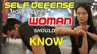 SELF DEFENSE MOVES EVERY WOMAN SHOULD KNOW [upl. by Corena]