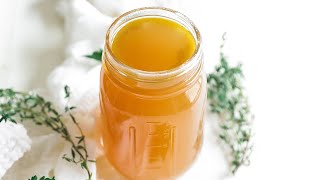 Homemade Vegetable Stock Recipe » Use Leftover Vegetable Scraps [upl. by Regnij466]