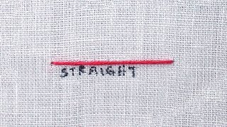 How to do a Straight Stitch [upl. by Adnileb879]