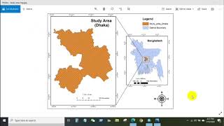 Study Area Mapping  Create Map Layout in ArcGIS [upl. by Trevorr877]