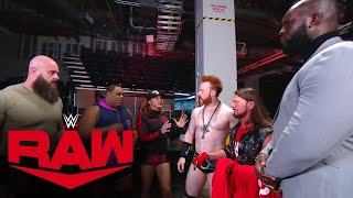 AJ Styles unites Team Raw against RETRIBUTION Raw Nov 16 2020 [upl. by Nedyah]