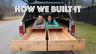 Our Truck Bed Drawers Build Easy Simple amp Removable [upl. by Aivart113]