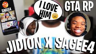 How Jidion Met Sagee4 On GTA RP [upl. by Nahsin]