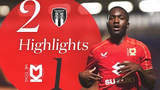 Colchester United v MK Dons Highlights [upl. by Tserrof]