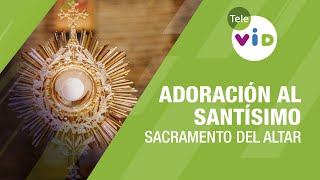 Adoración al Santísimo Sacramento del altar 🙏🏻 Tele VID [upl. by Nileuqcaj]